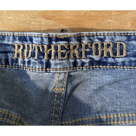 NWT Rutherford Flex Skinny Fit Jeans Size 40x34 Men’s Blue Ripped - Picture 4 of 11